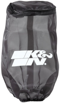 K&N Filter Wrap Drycharger Oval Tapered Black - 3.25in Base I/S Width x 2.5in Top I/S Width x 7in H - Burkken Auto Parts