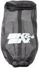 K&N Filter Wrap Drycharger Oval Tapered Black - 3.25in Base I/S Width x 2.5in Top I/S Width x 7in H - Burkken Auto Parts