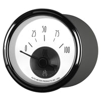 Autometer Prestige Series Pearl 2-1/16in 100PSI Electronic Oil Pressure Gauge - Burkken Auto Parts