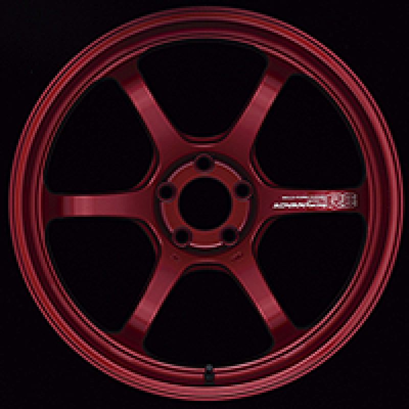 Advan R6 18x9.5 +29 5-114.3 Racing Candy Red Wheel - Burkken Auto Parts