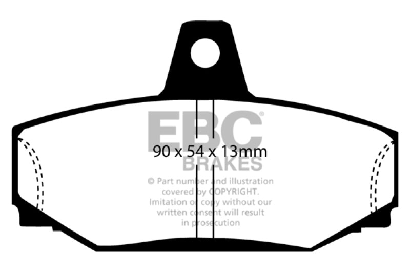 EBC 83-90 Volvo 760 2.3 Turbo (ABS) (Girling) Greenstuff Rear Brake Pads - Burkken Auto Parts