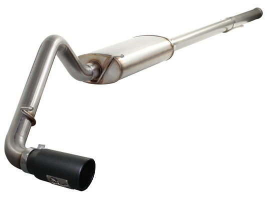 aFe MACHForce XP Exhausts Cat-Back SS-409 EXH CB GM Trucks 1500 09-12 V8 (blk tip) - Burkken Auto Parts