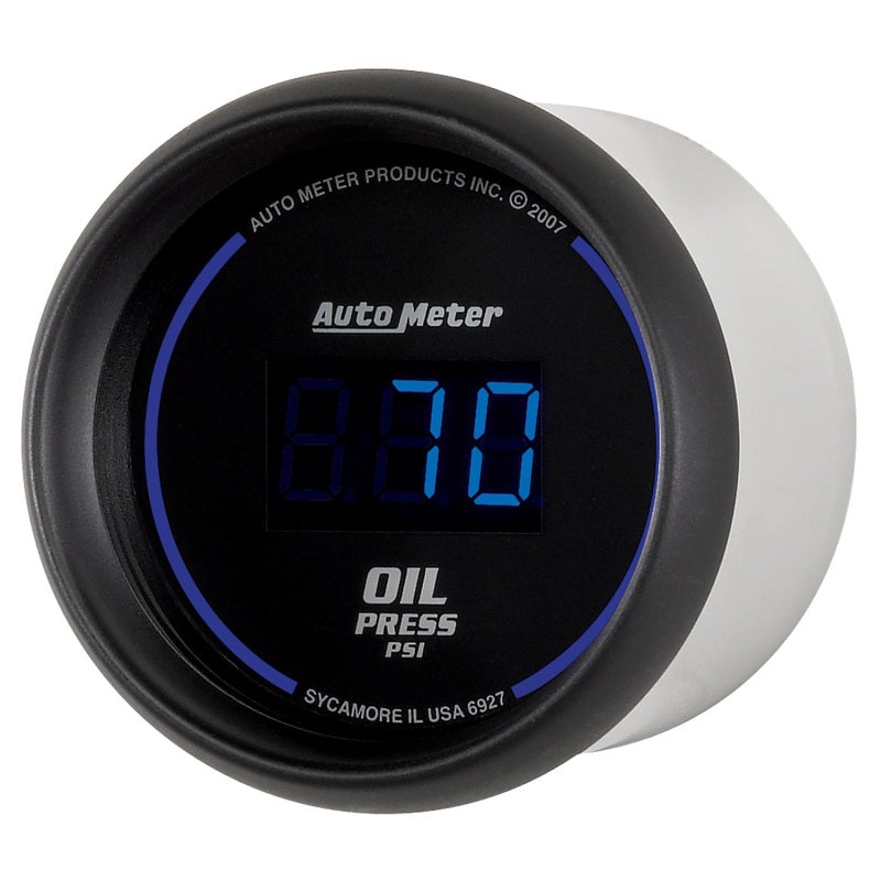 Autometer Cobalt Digital 52.4mm Black 0-100psi Oil Pressure Gauge - Burkken Auto Parts