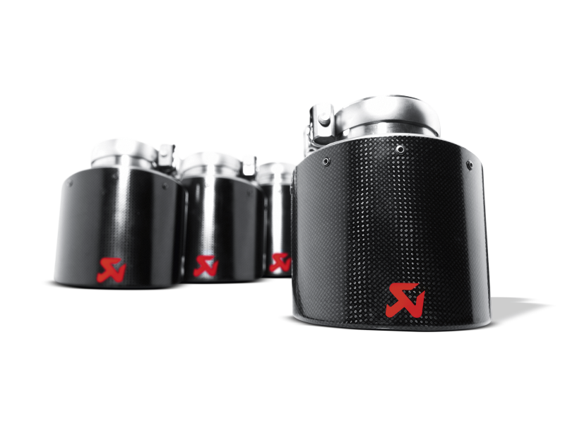 Akrapovic 06-13 Chevrolet Corvette ZO6/ZR1 (C6) Tail Pipe Set (Carbon 125 mm) - Burkken Auto Parts
