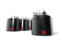Akrapovic 06-13 Chevrolet Corvette ZO6/ZR1 (C6) Tail Pipe Set (Carbon 125 mm) - Burkken Auto Parts