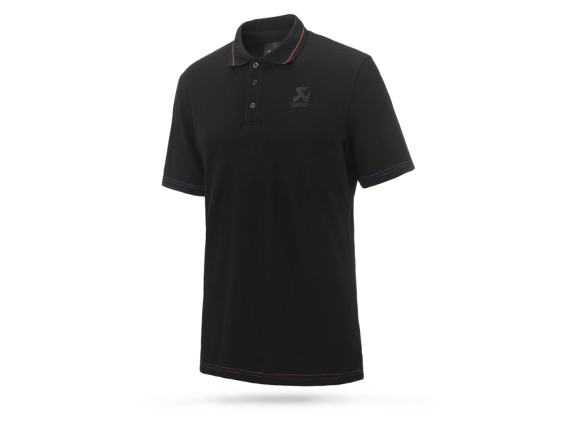 Akrapovic Corpo Polo Black Mens - XS - Burkken Auto Parts