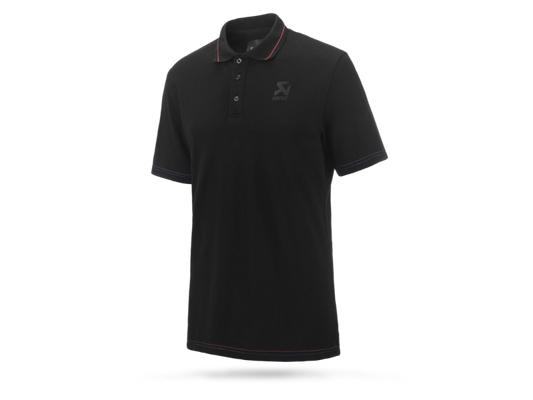 Akrapovic Corpo Polo Black Mens - XS - Burkken Auto Parts