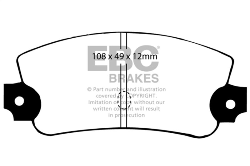 EBC 75-81 Lancia Beta 1.8L Greenstuff Rear Brake Pads - Burkken Auto Parts