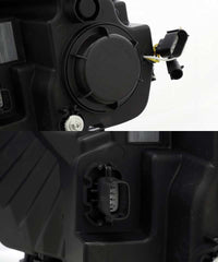 AlphaRex 15-17 Ford F-150 LUXX LED Projector Headlights Plank Style Black w/Activ Light/DRL - Burkken Auto Parts