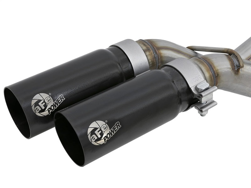 aFe Rebel Series Exht 3in SS Middle Side Exit CB w/ Black Tips 11-14 Ford F150 Ecoboost V6 3.5L (tt) - Burkken Auto Parts