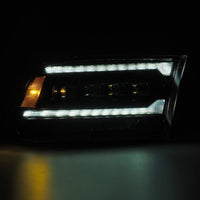 AlphaRex 09-18 Ram 2500 NOVA LED Proj Headlights Plank Style Alpha Blk w/Activ Light/Seq Signal/DRL - Burkken Auto Parts