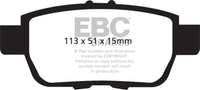 EBC 09-14 Acura TL 3.5 Greenstuff Rear Brake Pads - Burkken Auto Parts