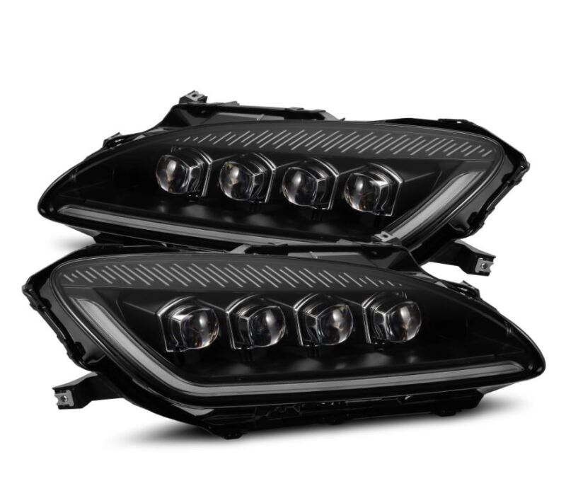 AlphaRex 99-09 Honda S2000 NOVA-Series Projector LED Headlights - Black - Burkken Auto Parts