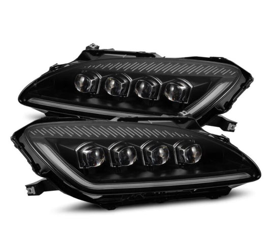 AlphaRex 99-09 Honda S2000 NOVA-Series Projector LED Headlights - Black - Burkken Auto Parts