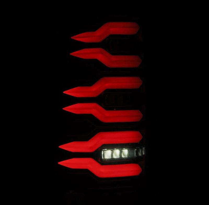 AlphaRex 99-06 Chevrolet Silverado Sierra LUXX-Series LED Tail Lights Alpha-Black - Burkken Auto Parts