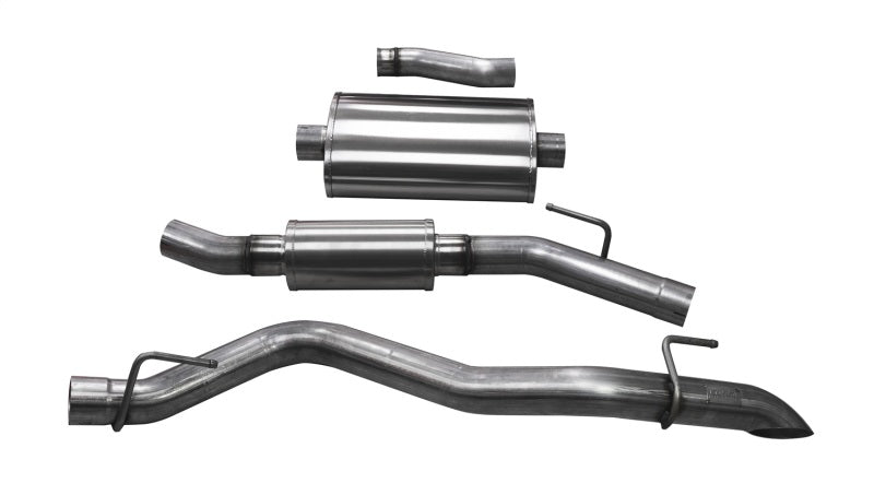 Corsa 2020-2025 Jeep Gladiator JT 3.0in Cat-Back Touring Single Side Exit w/ Turn Down Tip - Burkken Auto Parts