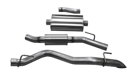 Corsa 2020-2025 Jeep Gladiator JT 3.0in Cat-Back Touring Single Side Exit w/ Turn Down Tip - Burkken Auto Parts