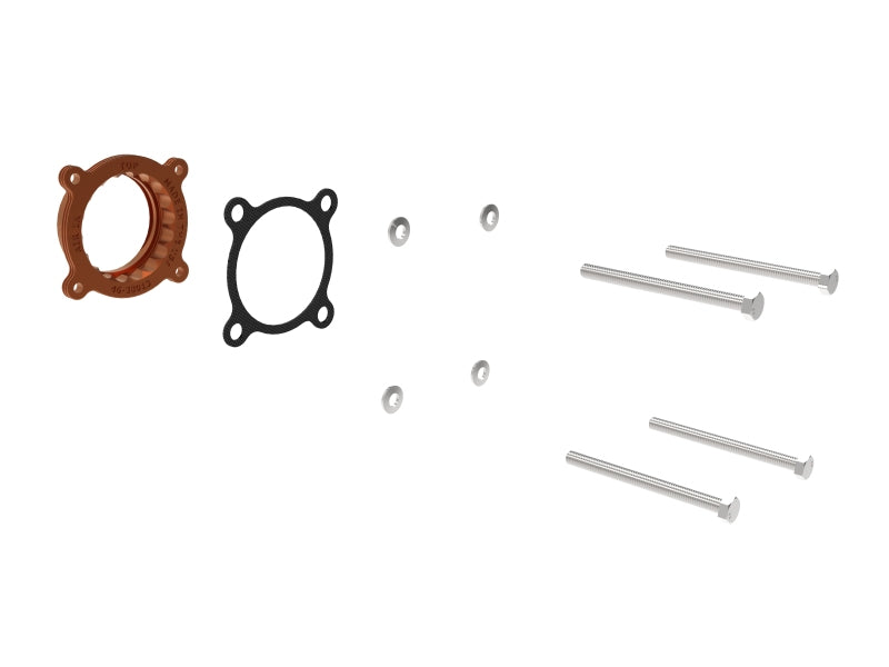 aFe Silver Bullet Throttle Body Spacers TBS 22-23 Toyota GR86 H4-2.4L - Orange - Burkken Auto Parts