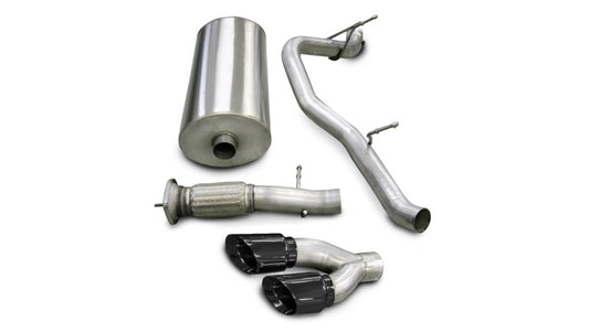 Corsa 2007-2010 Cadillac Escalade 6.2L V8 Black Sport Cat-Back Exhaust - Burkken Auto Parts