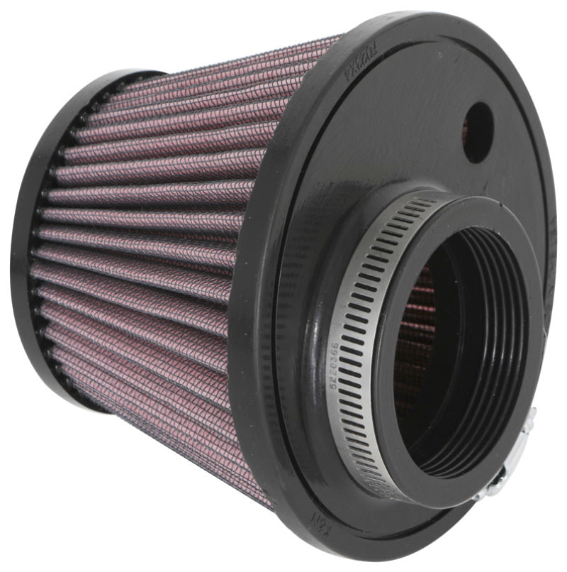 K&N Universal Clamp-On Air Filter 2.375in Flg ID x 5.21875in B OD x 3.5in T OD x 3.75in H - Burkken Auto Parts