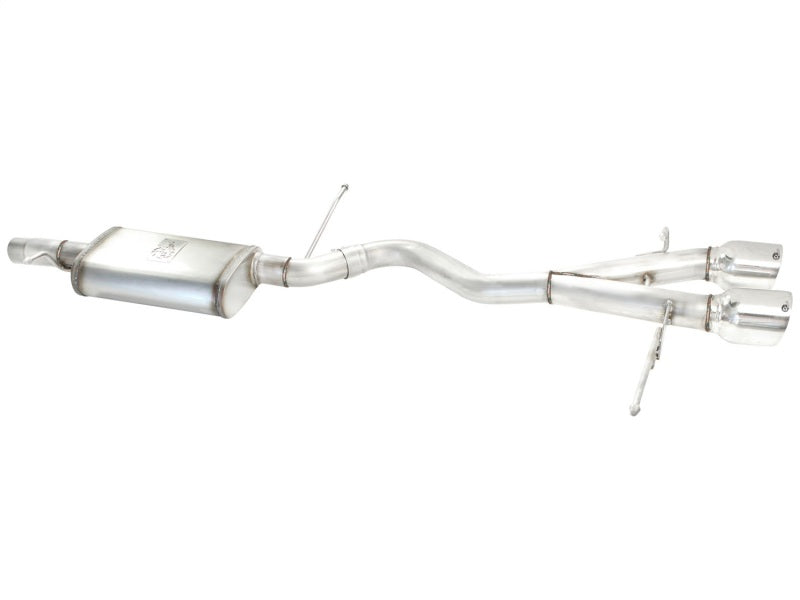 aFe MACHForce XP 2-1/2in SS-304 Cat-Back Exhausts w/ Polished Dual Tips 2008 VW Golf R32 V6-3.2L MKV - Burkken Auto Parts