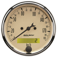 Autometer Antique Beige 5-Gauge Kit 3-1/8in Electrical Speedometer 190KPH - Burkken Auto Parts