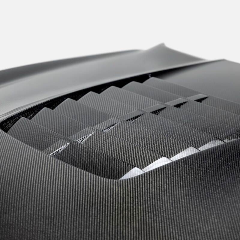 Anderson Composites 15-20 Ford Mustang Shelby GT350/GT350R Type GT5 Double Sided Carbon Fiber Hood - Burkken Auto Parts