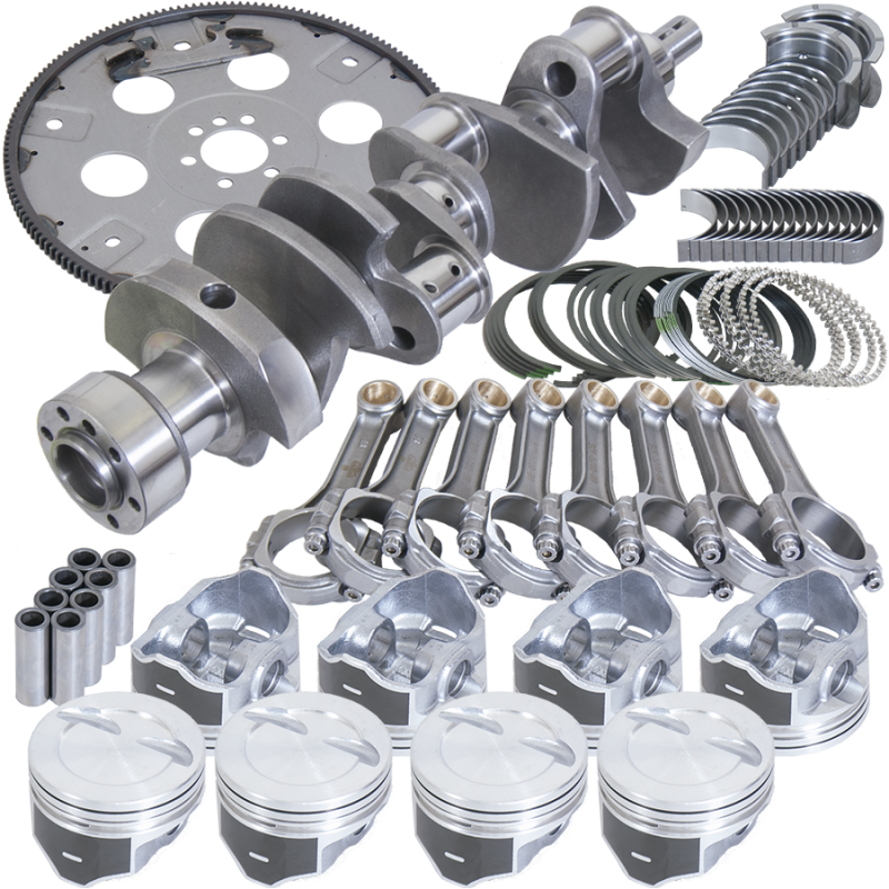 Eagle Chevy LT1350 1Pc 3.750in Crank 5.700in I-Beam 4.040in Pistons 168 Tooth FP Balanced Assembly - Burkken Auto Parts