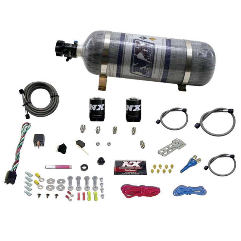 Nitrous Express Ford EFI Race Single Nozzle Nitrous Kit (100-250HP) w/Composite Bottle - Burkken Auto Parts