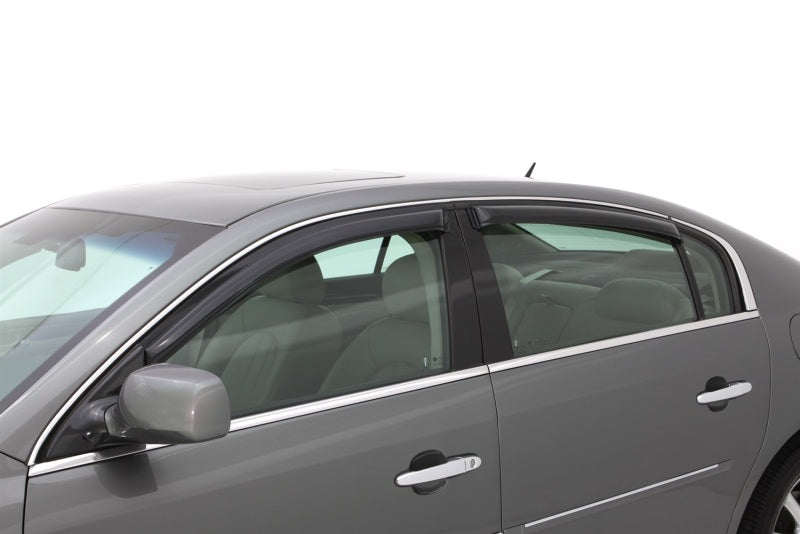 AVS 06-12 Buick Lucerne Ventvisor Outside Mount Window Deflectors 4pc - Smoke - Burkken Auto Parts