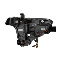 AlphaRex 22-23 Toyota Tundra LUXX-Series Headlights Black w/Amber DRL - Req 810029 OR 810030 - Burkken Auto Parts
