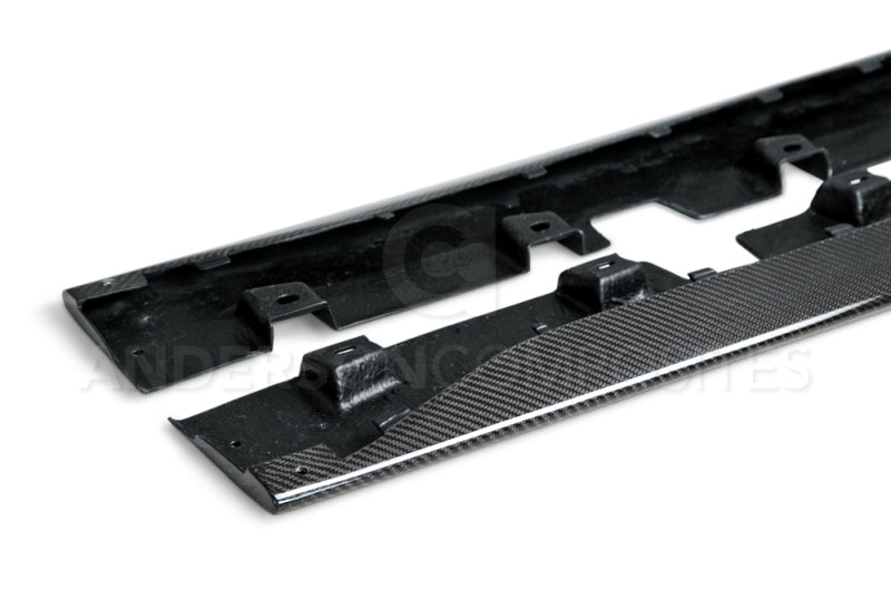 Anderson Composites 15-16 Ford Mustang Type-OE Rocker Panel Splitter - Burkken Auto Parts