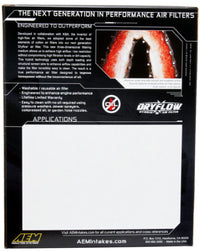 AEM 13-20 Nissan Sentra 1.8L DryFlow Air Filter - Burkken Auto Parts