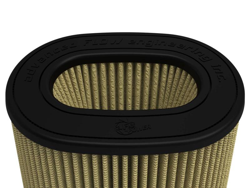 aFe MagnumFLOW Pro GUARD 7 Air Filter (6 x 4)in F x (8-1/2 x 6-1/2)in B x (7-1/4 x 5)in T x 7-1/4in - Burkken Auto Parts