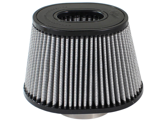 aFe MagnumFLOW Pro DRY S Intake Replacement Filter 3.5in F 9x6.5in B 6.75x5.5in T 5.375in H - Burkken Auto Parts