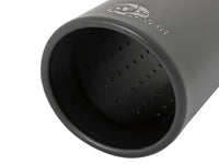 aFe MACH Force-Xp 409 Stainless Steel Clamp-on Exhaust Tip 3in Inlet 4in Outlet - Black - Burkken Auto Parts