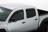 AVS 05-15 Toyota Tacoma Double Cab Ventvisor In-Channel Front & Rear Window Deflectors 4pc - Smoke - Burkken Auto Parts