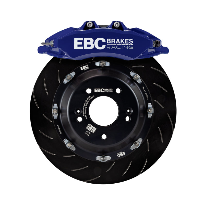 EBC Racing 2023+ Nissan 400Z Blue Apollo-6 Calipers 380mm Rotors Front Big Brake Kit - Burkken Auto Parts