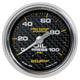Autometer Marine Carbon Fiber Ultra-Lite 2-1/16in 100PSI Mechanical Oil Pressure Gauge - Burkken Auto Parts