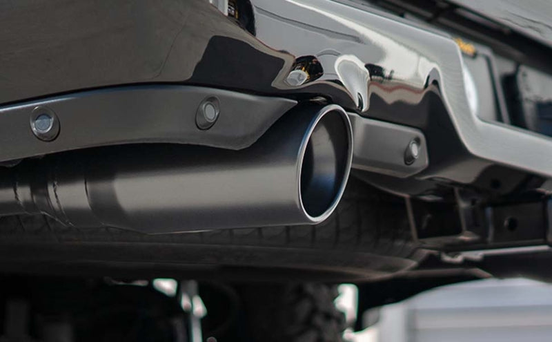 MagnaFlow Tip Black Coated  w/ Clamp Single Wall Round Outlet 4in Diameter 3in Inlet 12in Length - Burkken Auto Parts