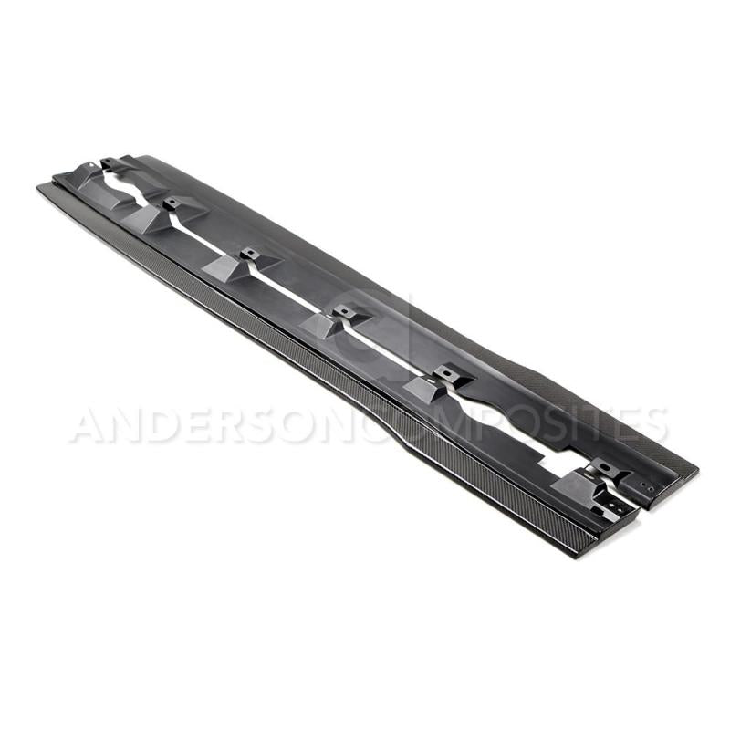 Anderson Composites 16-17 Ford Focus RS Type-AR Rocker Panel Splitter - Burkken Auto Parts