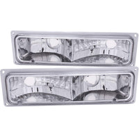 ANZO 1988-1998 Chevrolet C1500 Euro Parking Lights Chrome - Burkken Auto Parts