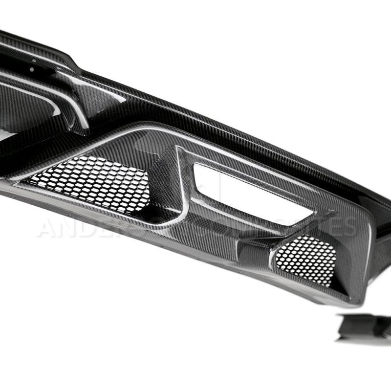 Anderson Composites 2020 Ford Mustang/Shelby GT500 Carbon Fiber Rear Diffuser - Burkken Auto Parts