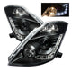 Spyder Nissan 350Z 03-05 Projector Headlights Halogen Model Only - DRL Black PRO-YD-N350Z02-DRL-BK - Burkken Auto Parts