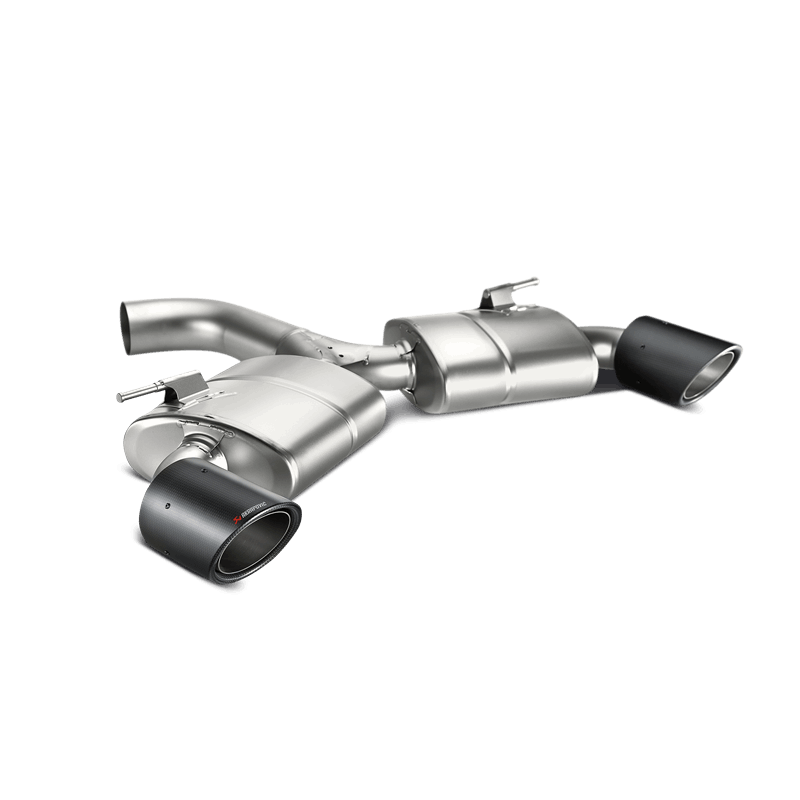 Akrapovic 17-18 Volkswagen Golf (VII) GTI FL Performance Slip-On Line (Titanium) w/ Carbon Tips - Burkken Auto Parts