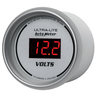 Autometer Ultra-Lite 2-1/16in 8-18 Volts Digital Voltmeter - Burkken Auto Parts