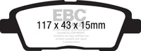 EBC 10-11 Hyundai Genesis 3.8 Greenstuff Rear Brake Pads - Burkken Auto Parts