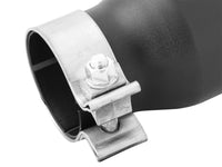 aFe MACH Force-XP 409 SS Single Wall Universal Clamp On Exhaust Tip - Black - Burkken Auto Parts