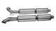 Corsa 2003-06 Dodge Viper 8.3L Polished Sport Cat-Back Exhaust (3in Inlet for Use w/ Hi-Flow Conv.) - Burkken Auto Parts