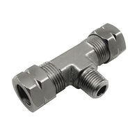 Nitrous Express 3/8 Compression x 1/8 Male NPT Branch T - Burkken Auto Parts